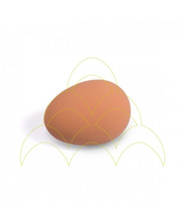 Rubber Eggs - Chicken - Brown