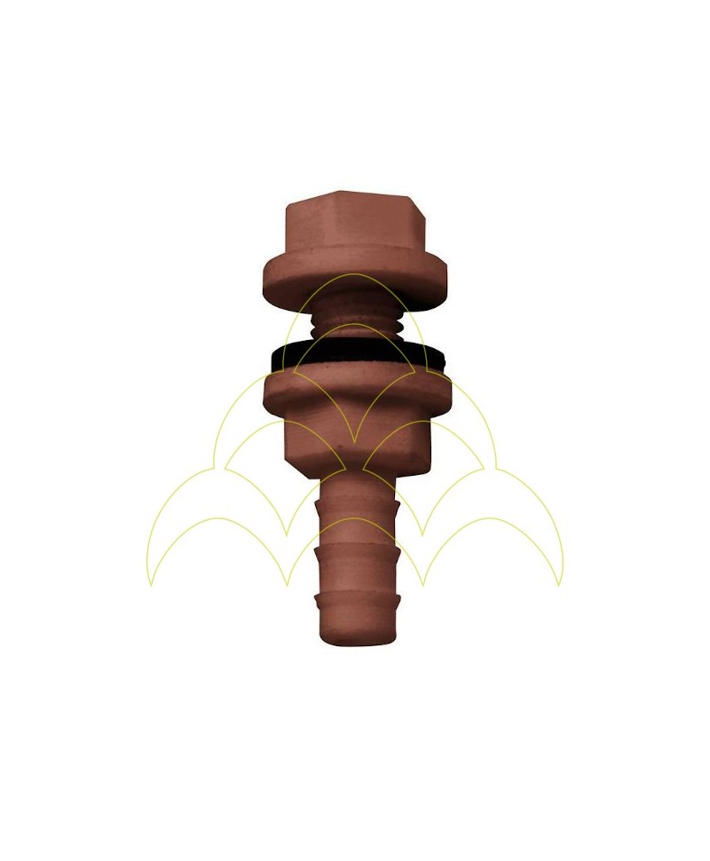 Conector de Saída - 12mm - Plástico - Para Depósito Conector de Saída - 12mm - Plástico - Para Depósito