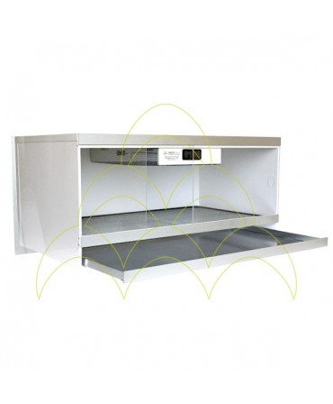 Brooder Domestic Plus: Door and tray open