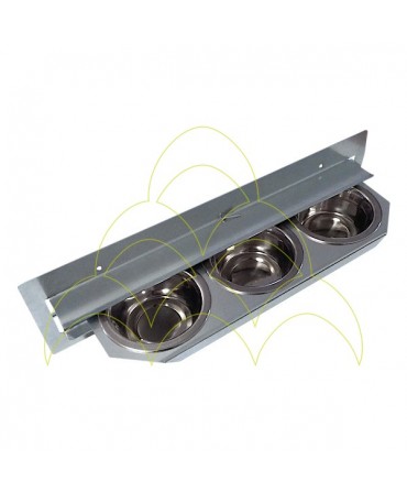 Parrots Rotating Feeder - 3 Sections Ø13cm - Galvanized