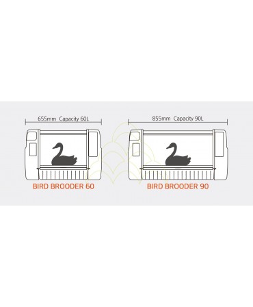 Rcom Bird Brooder 60 (Standard): Size comparison