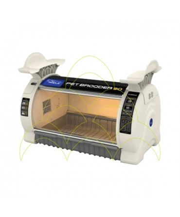 PACK - CURADLE PET Brooder 90 Neb + Nebulizer: Rack