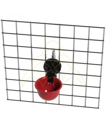 Automatic Tilting Bucket Drinker - Outer Side Nozzle: Applied in quadrangular wire mesh