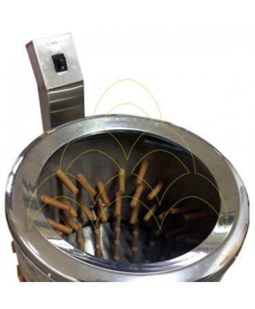 Wet Plucking Drum 45 Machine - 750W - With Wheels