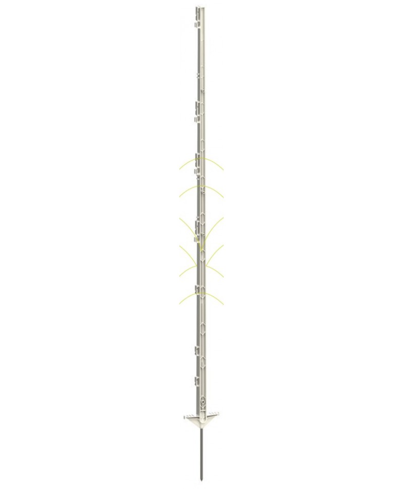 Estaca de Plástico Branco - Com Espigão (156cm)