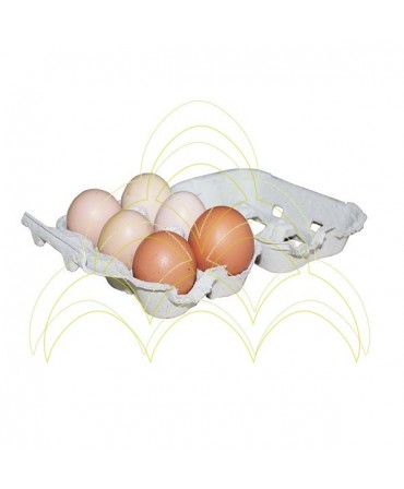 Pack 146un/146 Dozens - Cardboard Packaging Box - 12 Eggs: Open with 6 eggs