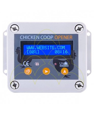 Automatic Chicken Coop Door - Premium Controller: front view