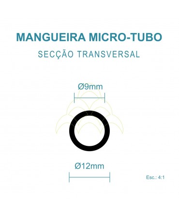 Microtube - 9/12mm (Coil 100m): Technical drawing