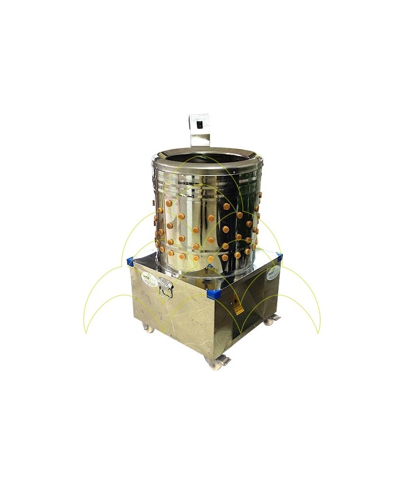 Wet Plucking Drum 45 Machine - 750W - With Wheels Wet Plucking Drum 45 Machine - 750W - With Wheels