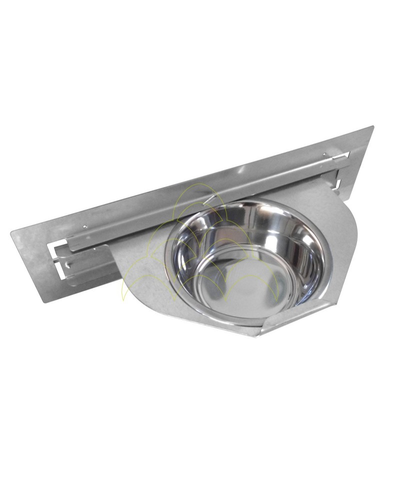 Dogs Rotating Feeder - 1 Section Ø21cm - Galvanized Dogs Rotating Feeder - 1 Section Ø21cm - Galvanized