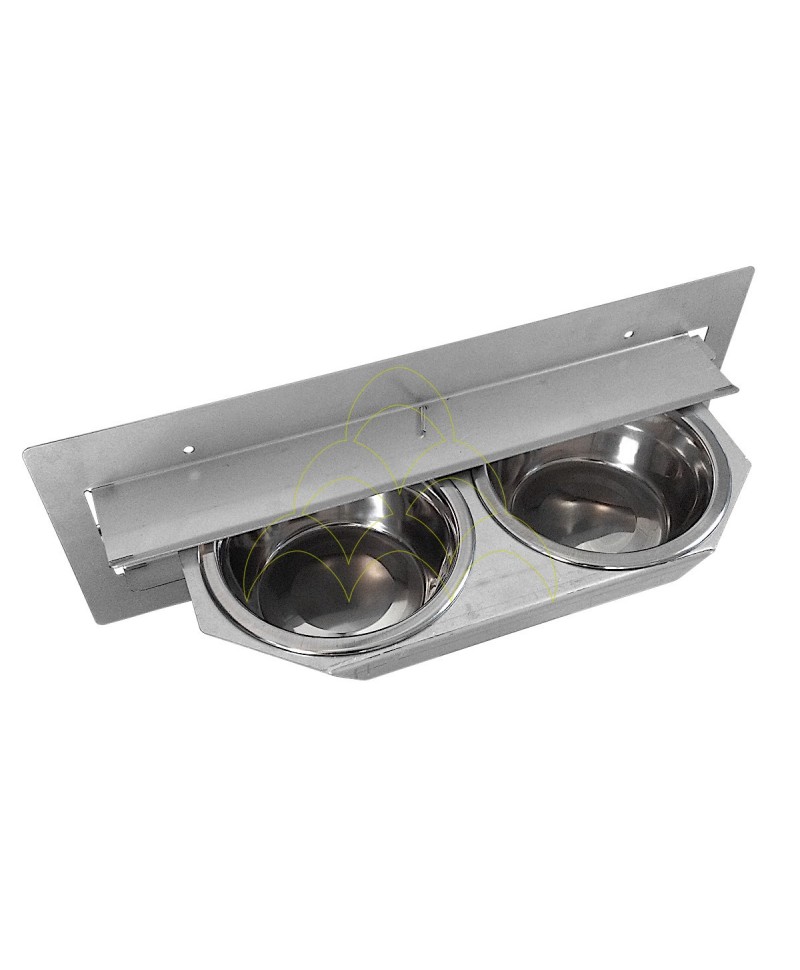 Parrots Rotating Feeder - 2 Sections Ø13cm - Galvanized
