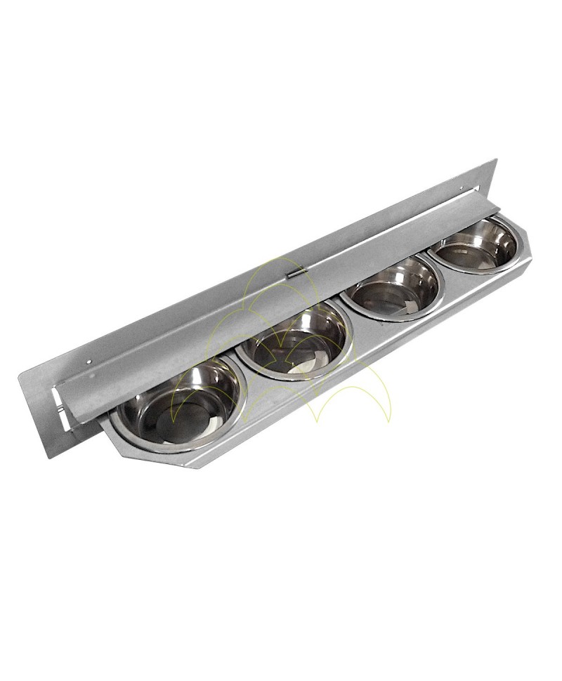 Parrots Rotating Feeder - 4 Sections Ø13cm - Galvanized