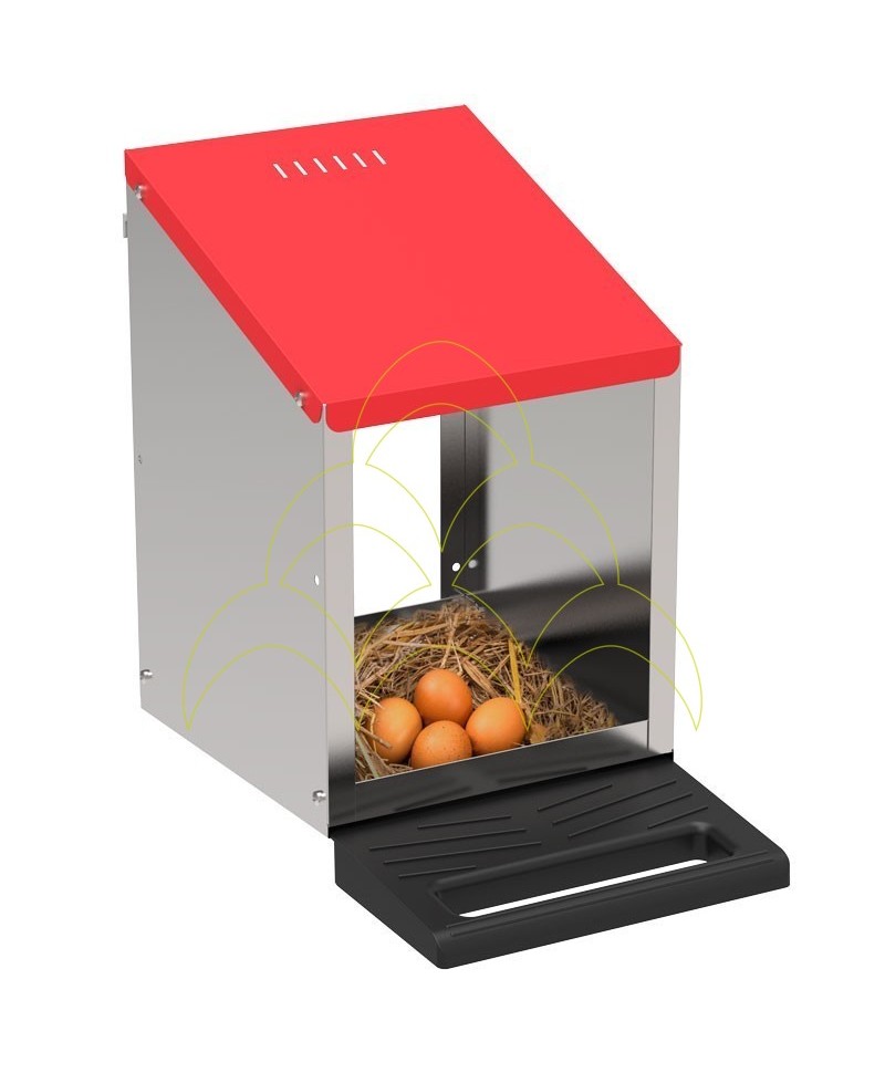 Ninho Galinhas - Interior - 1 Divisória - Galvanizado Ninho Galinhas - Interior - 1 Divisória - Galvanizado