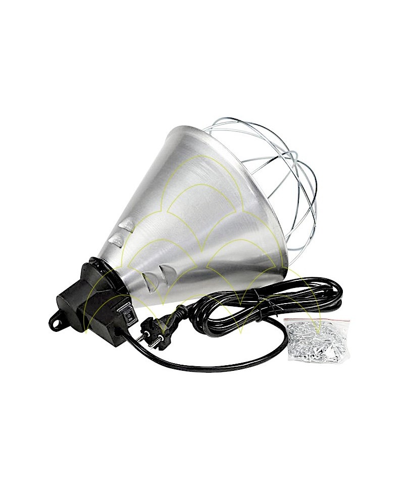 Aluminum Reflector Holder With Protector - With switch ON/50%/OFF Aluminum Reflector Holder With Protector - With switch ON/50%/OFF