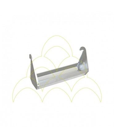 Rectangular Hanging Drinker - 30cm - Galvanized