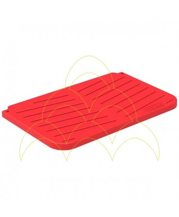 Ninho galvanizado com bandeja em plástico: Tampa do depósito da bandeja Ninho galvanizado com bandeja em plástico: Tampa do depósito da bandeja