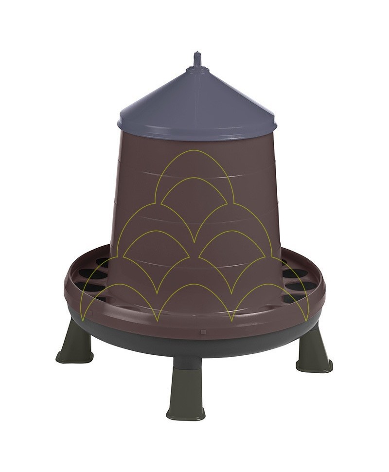Ecological Feeder - 8kg - Recycled Plastic - With Legs
