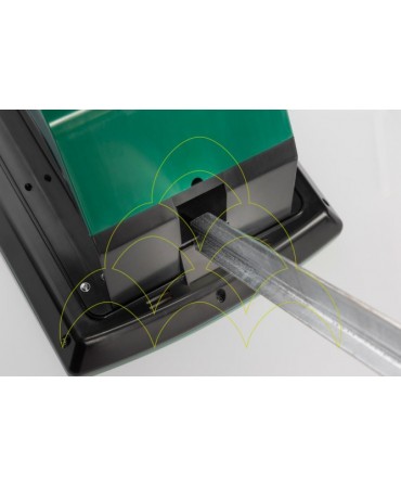 AKO Sun Power S 1000 - Mobile Compact Solar Unit: Back view; Post-mounted close-up; AKO Sun Power S 1000 - Mobile Compact Solar Unit: Back view; Post-mounted close-up;