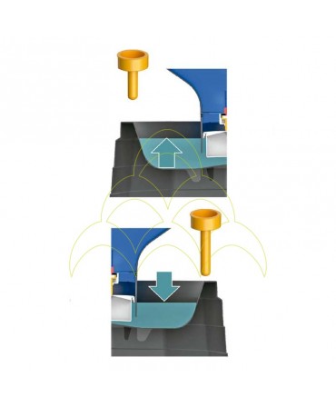 Drinker Silo - 35L - Translucent Plastic: Automatic water shut-off valve (two levels)