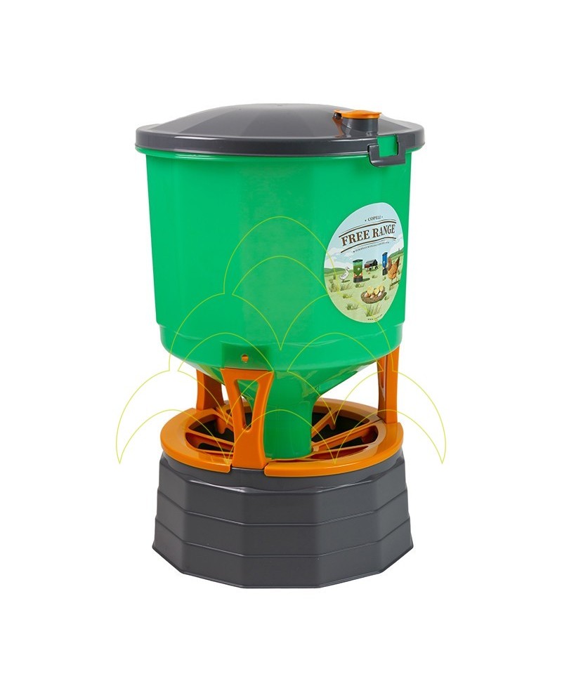 Feeder Silo - 35L - Translucent Plastic