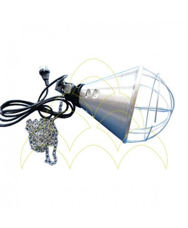 Aluminum Reflector Holder With Protector - With switch ON/50%/OFF