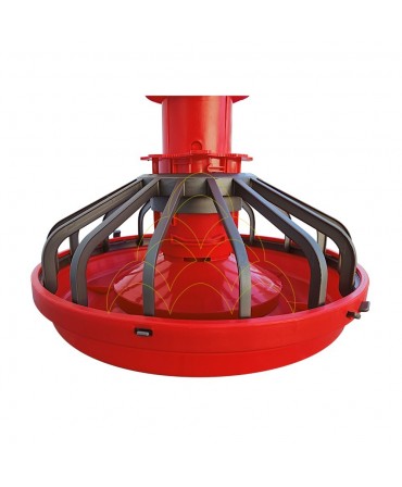 Feeder "Big Start" - 15-18kg: Bowl closeup; Dispenser in position 2