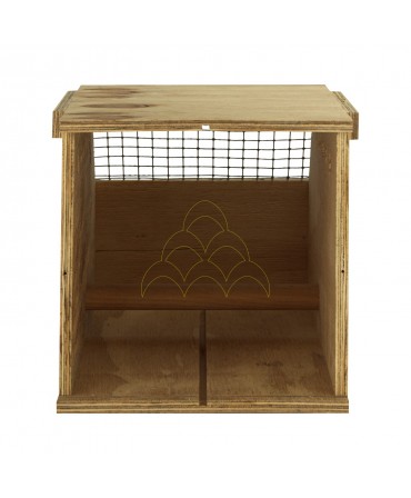 Transport Box - For 2 Birds - 2 Compartments: Interior; Without divider and with perch