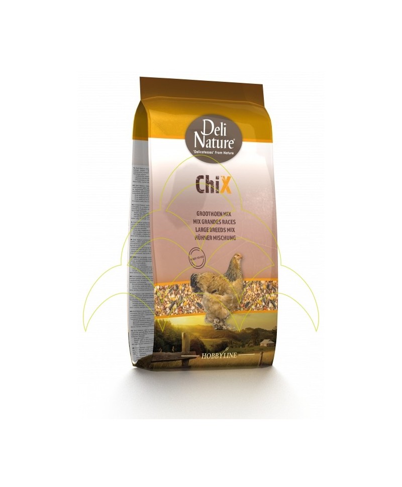 Chix Mixture Large Breeds 4Kg - Mistura Variada Pronta a Usar - Alimento p/ Animais de Quinta Chix Mixture Large Breeds 4Kg - Mistura Variada Pronta a Usar - Alimento p/ Animais de Quinta