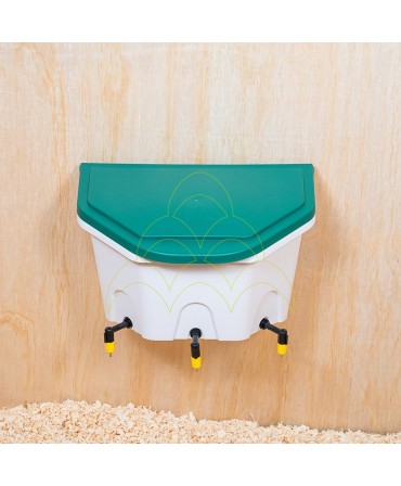 AviAqua Drinker - With 3 Drinking Nipples - 8L: Mounted on a wall