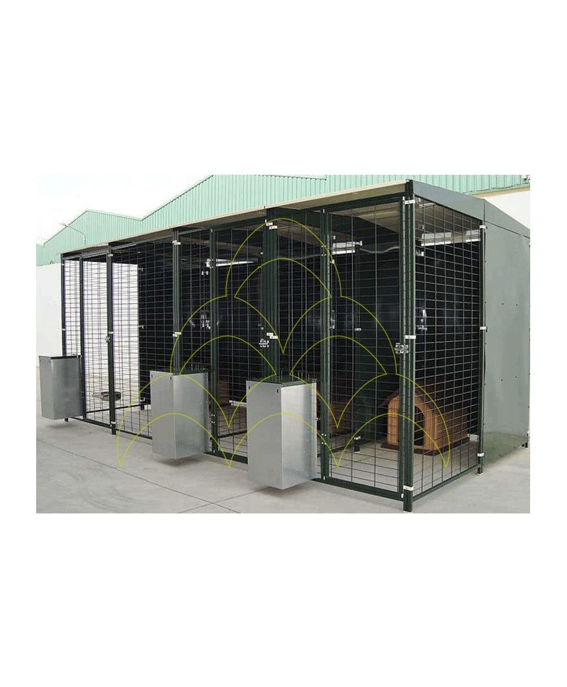 Canil 3 divisórias (1 de 4mt² + 2 de 2mt²) Canil 3 divisórias (1 de 4mt² + 2 de 2mt²)