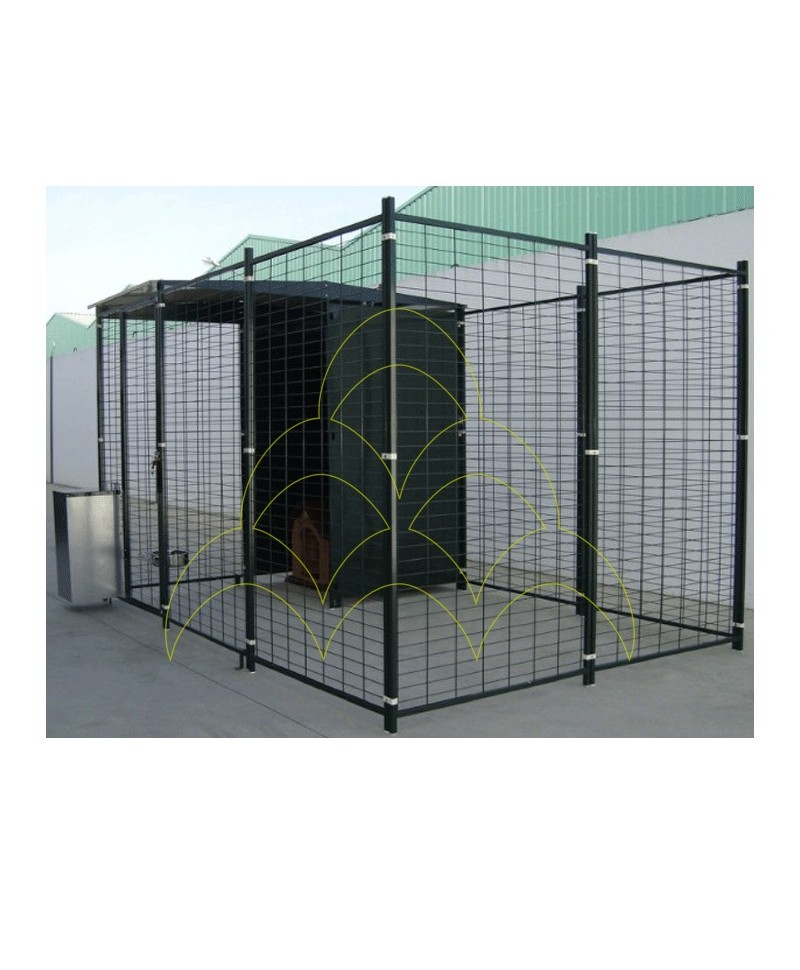 2 m² kennel with pitched roof + 4 m² car park 2 m² kennel with pitched roof + 4 m² car park