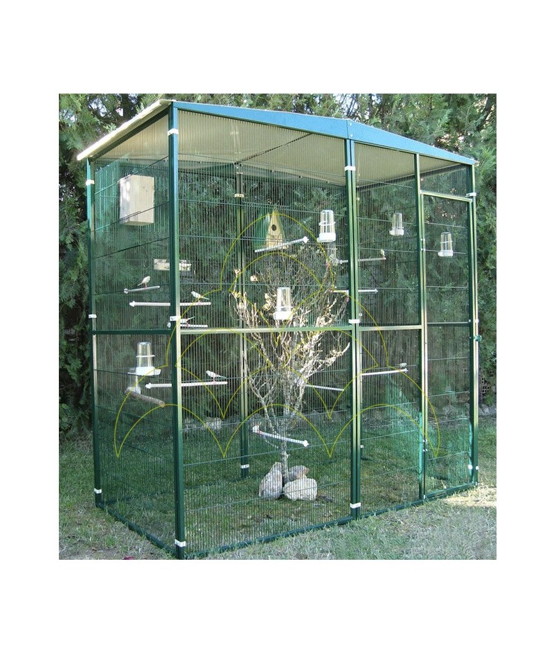 Viveiro 2 mt ² com teto de 2 águas Viveiro 2 mt ² com teto de 2 águas