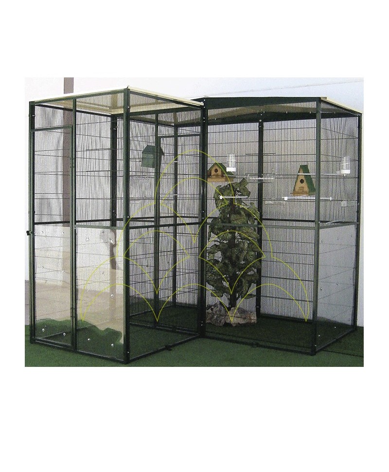 3 mt² nursery with cover + 2 doors + safety cabin 3 mt² nursery with cover + 2 doors + safety cabin