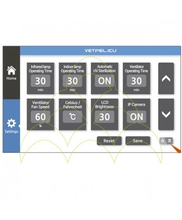 CURADLE VETPEL Pro 160 Plus - Intensive Care Unit: Touch screen